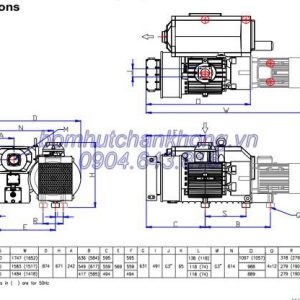 Bơm hút chân không Wonchang WOVP 800f