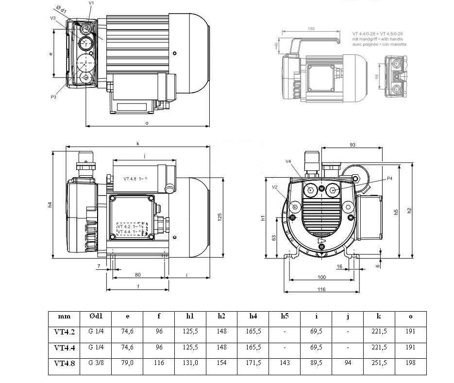 bom hut chan khong khong dau becker VT4.4