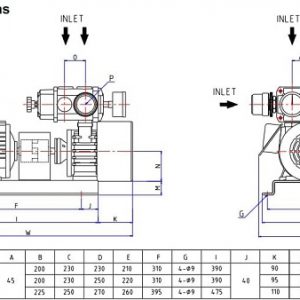 Cấu tạo bơm hút chân không không khô WVS-5