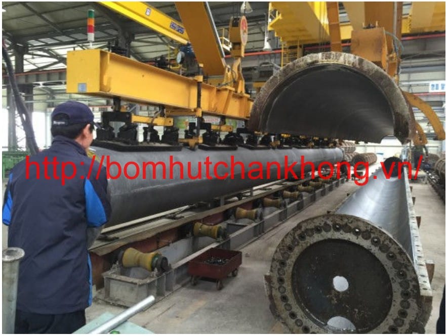 Sử dụng bơm hút chân không trong việc nâng hạ cọc PHC