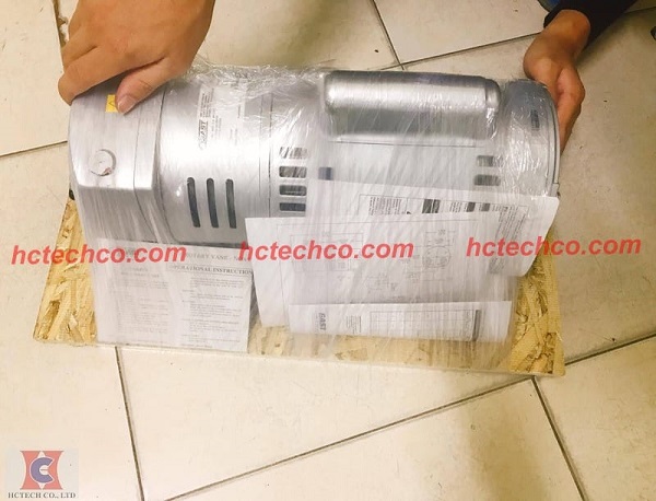 Kiểm tra bơm chân không Gast trước khi bàn giao cho khách hàng