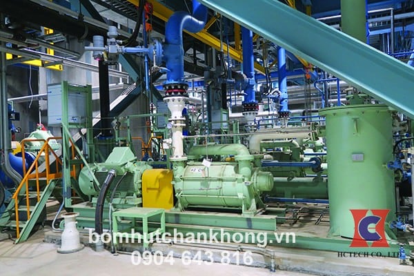 Hệ thống bơm chân không vòng nước trong ngành điện