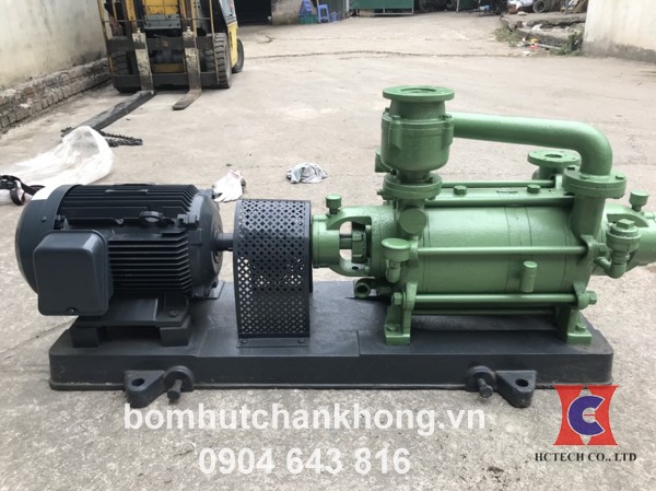 Bơm hút chân không vòng nước 2 cấp nhật bãi