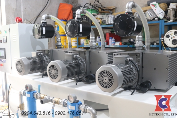 Hệ thống bơm hút chân không 3 bơm