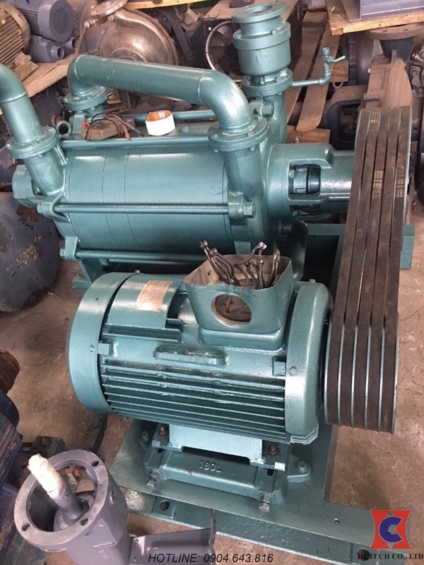 Bơm hút chân không vòng nước 2 cấp đầu rời