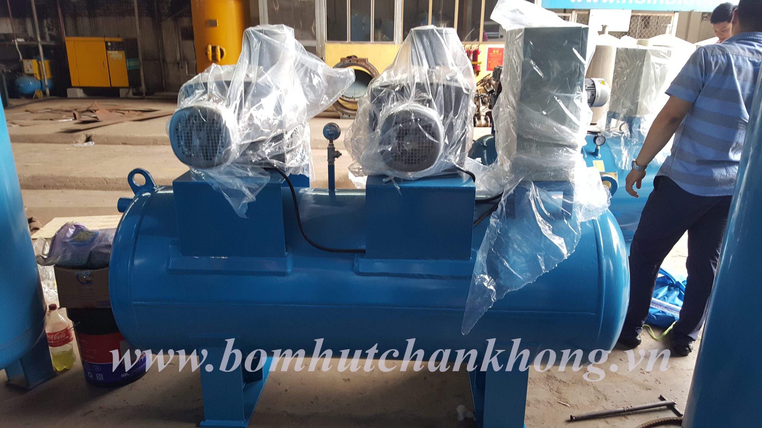 Dự án hệ thống bơm hút chân không cho công ty SD Global được lắp đặt bởi HCTECH