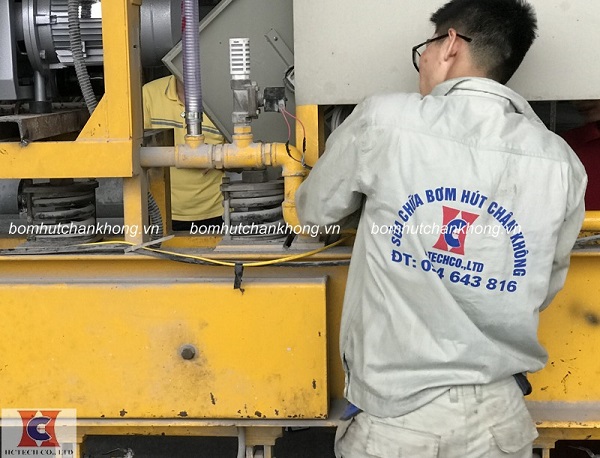 Du an sua chua bom hut chan khong tai vinh phuc