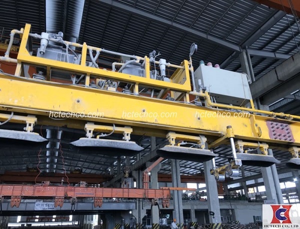 Hệ thống chân không trong vận chuyển cọc bê tông