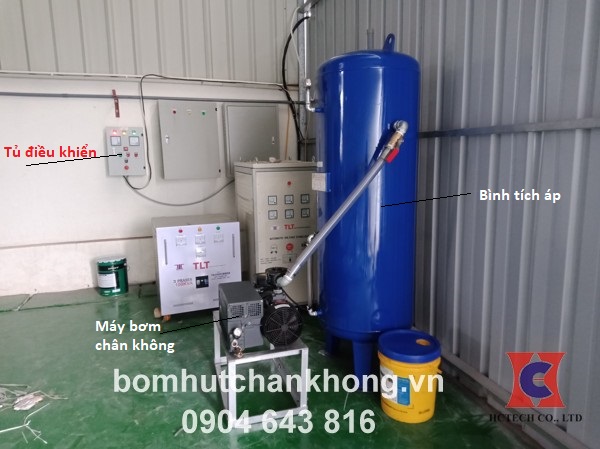 Hệ thống 1 máy bơm chân không và cấu tạo