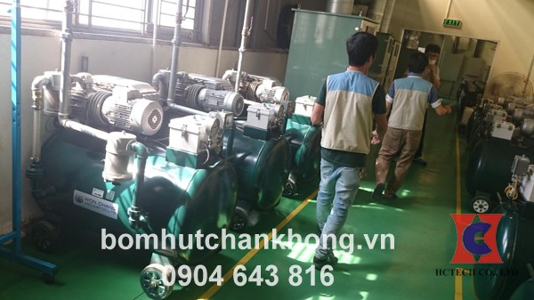 Hệ thống bơm chân không tại nhà máy sản xuất