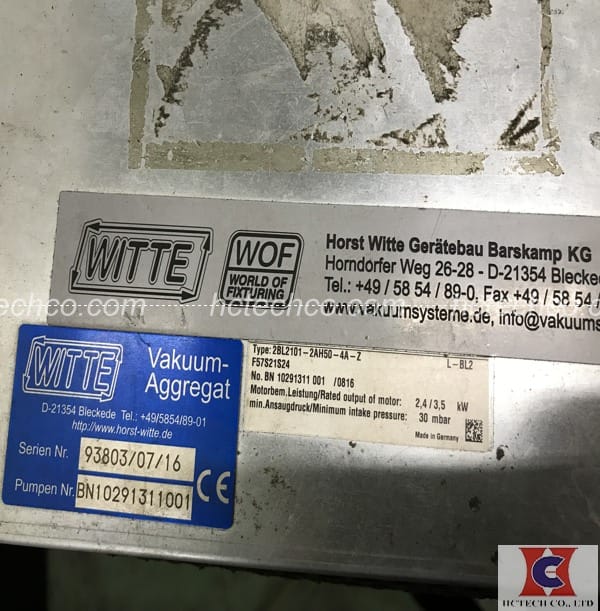 Hình ảnh máy bơm hút chân không tại nhà máy CNC Kekamic