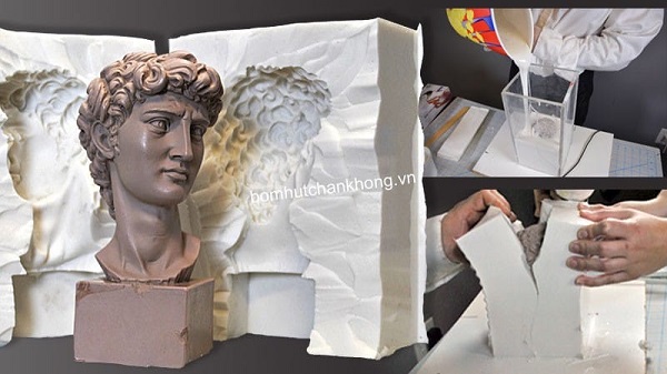 Việc khử khí ứng dụng trong đúc tượng