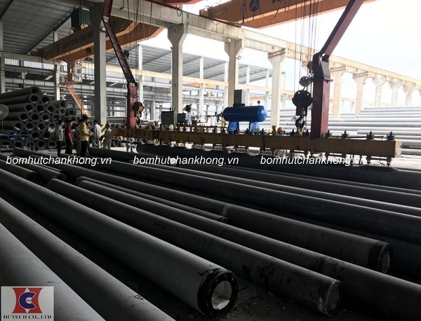 Hoàn thành lắp đặt hệ thống bơm hút chân không
