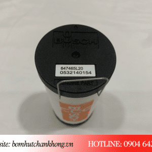 Ký hiệu mã lọc trên đáy của lọc tách dầu Busch