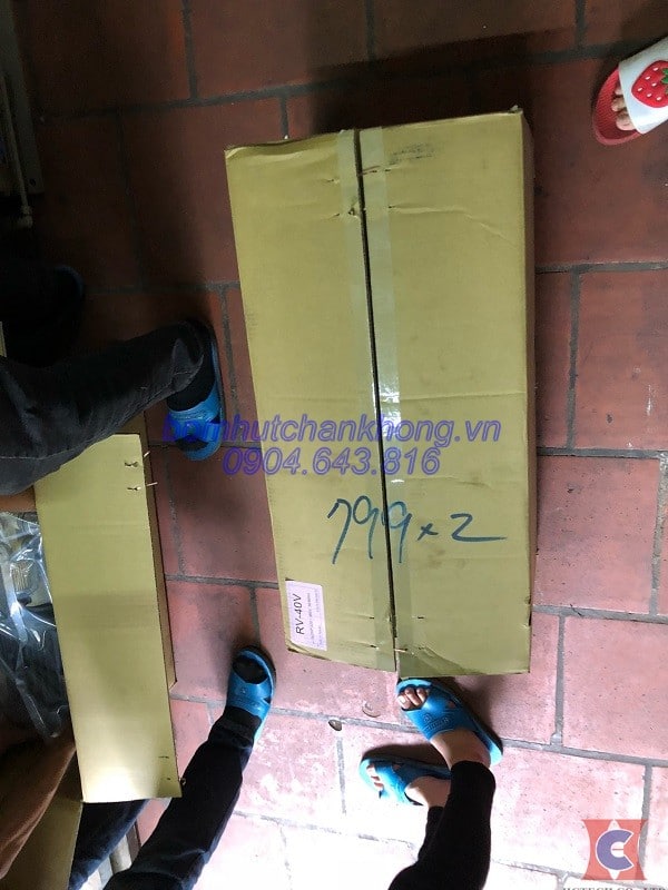 hinh anh may bom hut chan khong kho vacutronic rv40 truoc khi ban giao