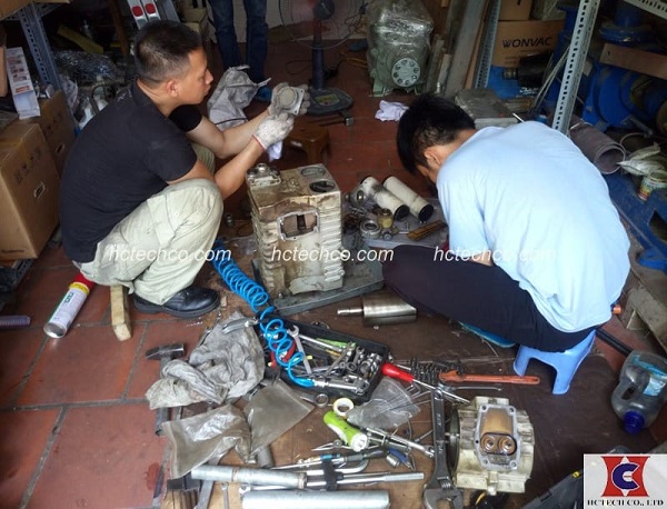 sua bom hut chan khong vong dau busch