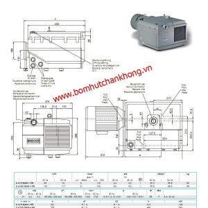 thong so ky thuat bom chan khong becker u4.70