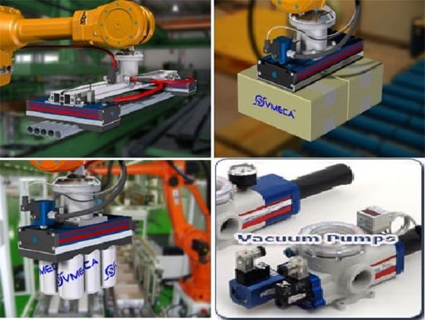 Van chân không dùng khí nén