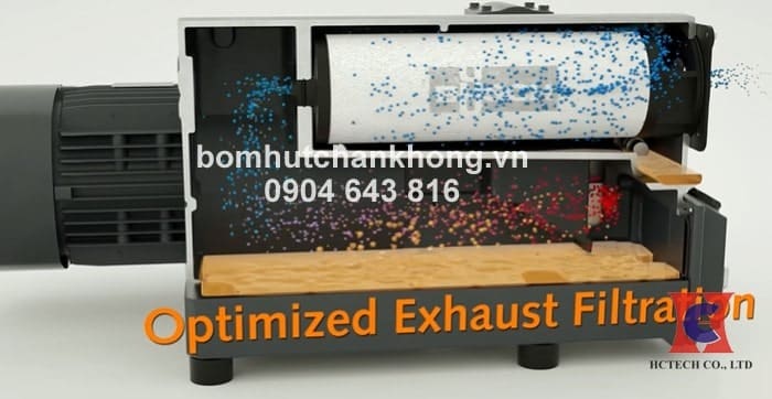 Vị trí lắp đặt của bộ lọc tách dầu chân không