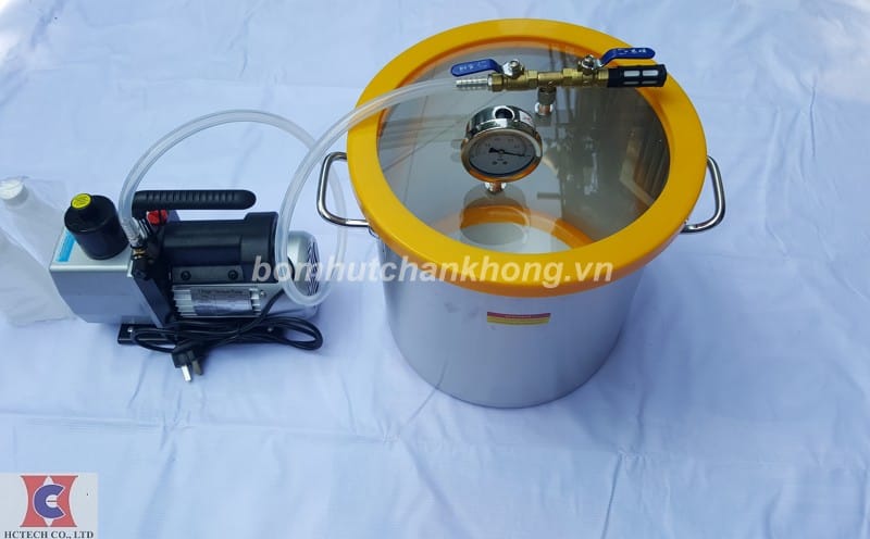 Review đập hộp buồng hút chân không xử lý bọt khí silicon chính hãng