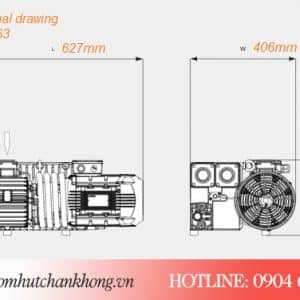 Bản vẽ kích thước của model Busch RA 0063F