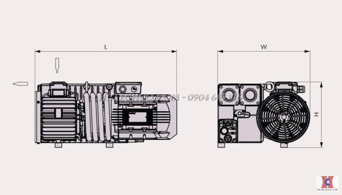 Bơm hút chân không Busch 0100F