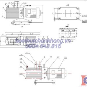 Cau tao bom chan khong vong dau EVP 2XZ-6C