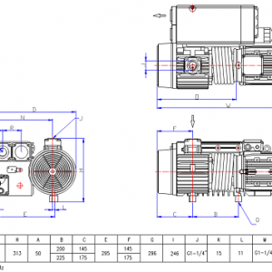 Bơm hút chân không Wonchang WOVP 200F