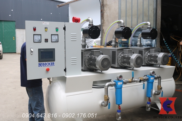 Bơm chân không vòng dầu cho bệnh viện