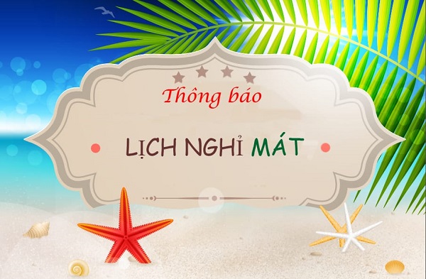 Thông báo Kế hoạch nghỉ mát 2017 của Công ty TNHH Thương mại và công nghệ HC Việt Nam