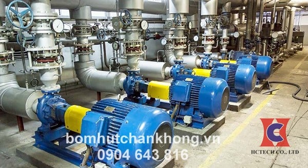 Hệ thống bơm ly tâm trong nhà máy
