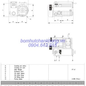 bom chan khong canh quat quay vong dau doovac model mvo 008 va mvo 016