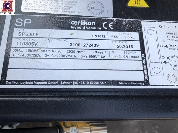 hctech nhap lo hang leybold sp630 cu