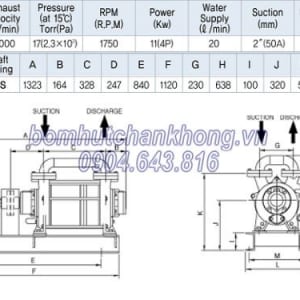 bom hut chan khong vong nuoc hanchang hwvp 2 400