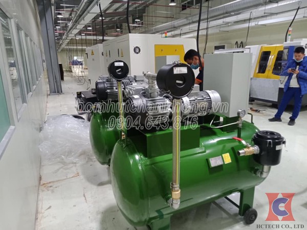 ky thuat hctech ban giao he thong bom chan khong wovp0200f tai cong ty mobase