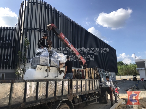 Lắp đặt bơm chân không cho khách hàng tại Bình Dương