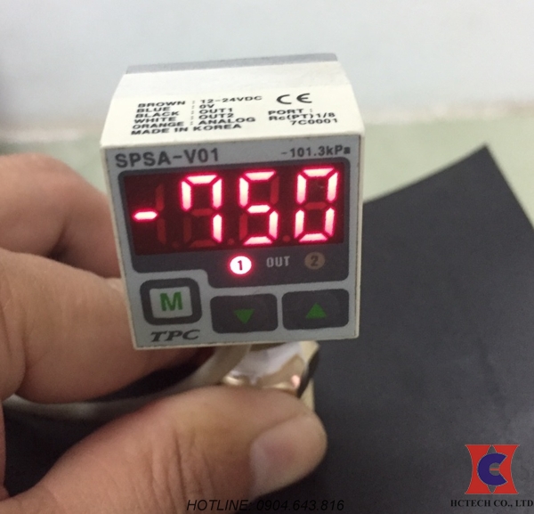 Kết quả đo của đồng hồ áp suất chân không điện tử