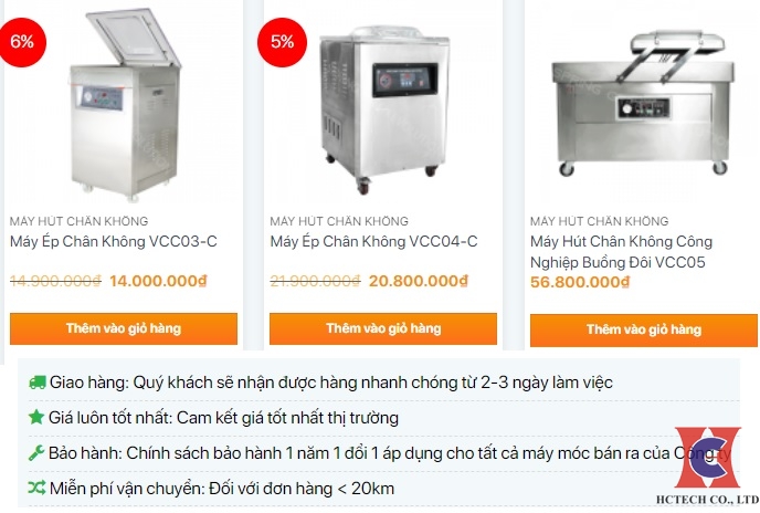 Mua máy hút chân không tại SGE