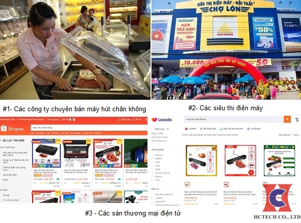 Máy hút chân không mua ở đâu đảm bảo