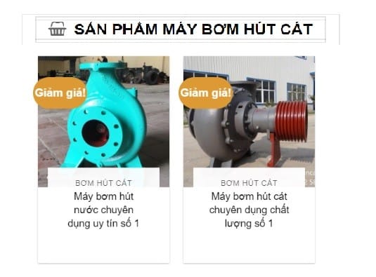 Máy bơm hút cát tại công ty Nhật Quang