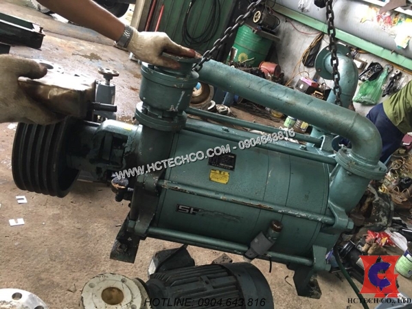Mua bơm hút chân không vòng nước Nhật bãi 11kw tại HCTECH