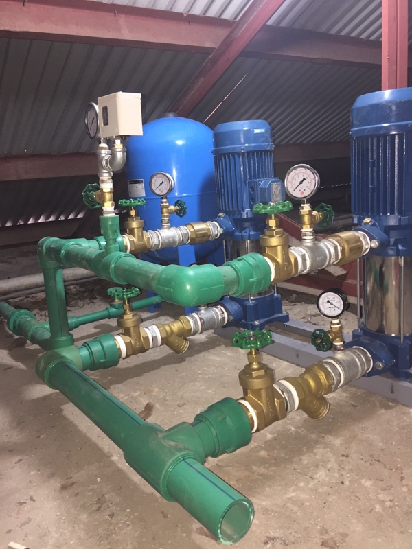 Lắp đặt hệ thống máy bơm tăng áp công nghiệp