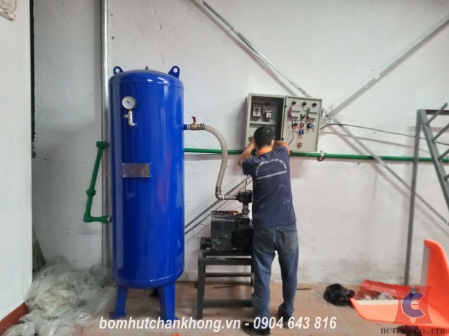 Lắp đặt hoàn chỉnh hệ thống bơm chân không Busch