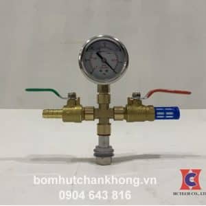 Đồng hồ đo áp suất chân không và van điều chỉnh