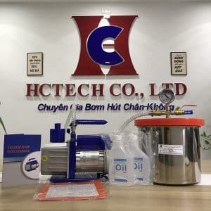 Bộ nồi hút chân không khử khí silicon 8l