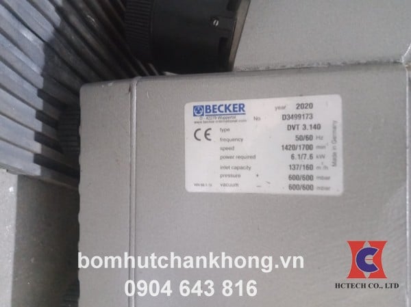 Tem máy bơm hút chân không Becker DVT3.140