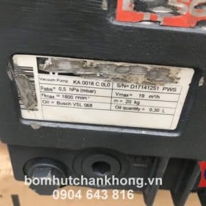 Tem bơm chân không Busch KA 0016C