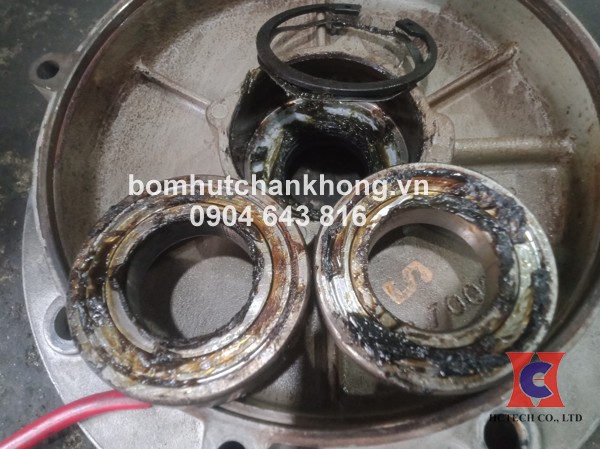 Vòng bi motor bị hư hỏng