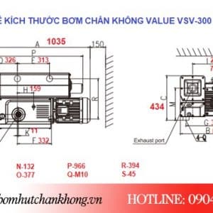 Bản vẽ kích thước của model Value VSV-300