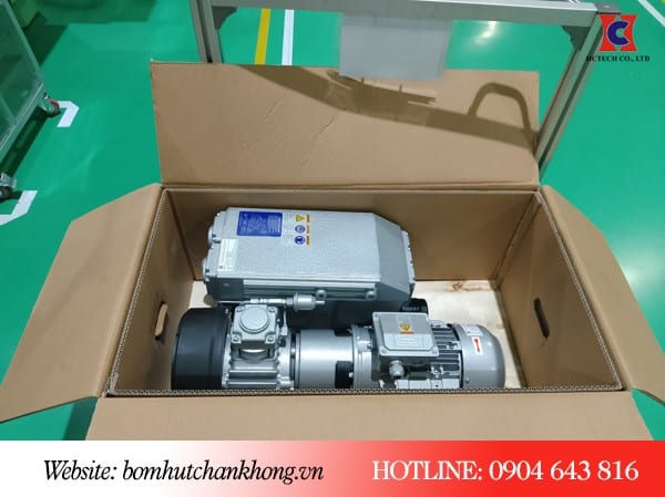 Bơm chân không Wonchang được đóng gói cẩn thận, đảm bảo an toàn vận chuyển